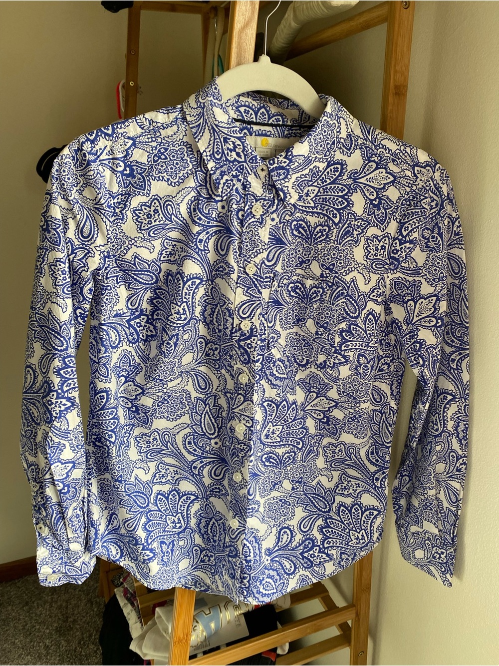 Boden Paisley Cotton Button Down Shirt